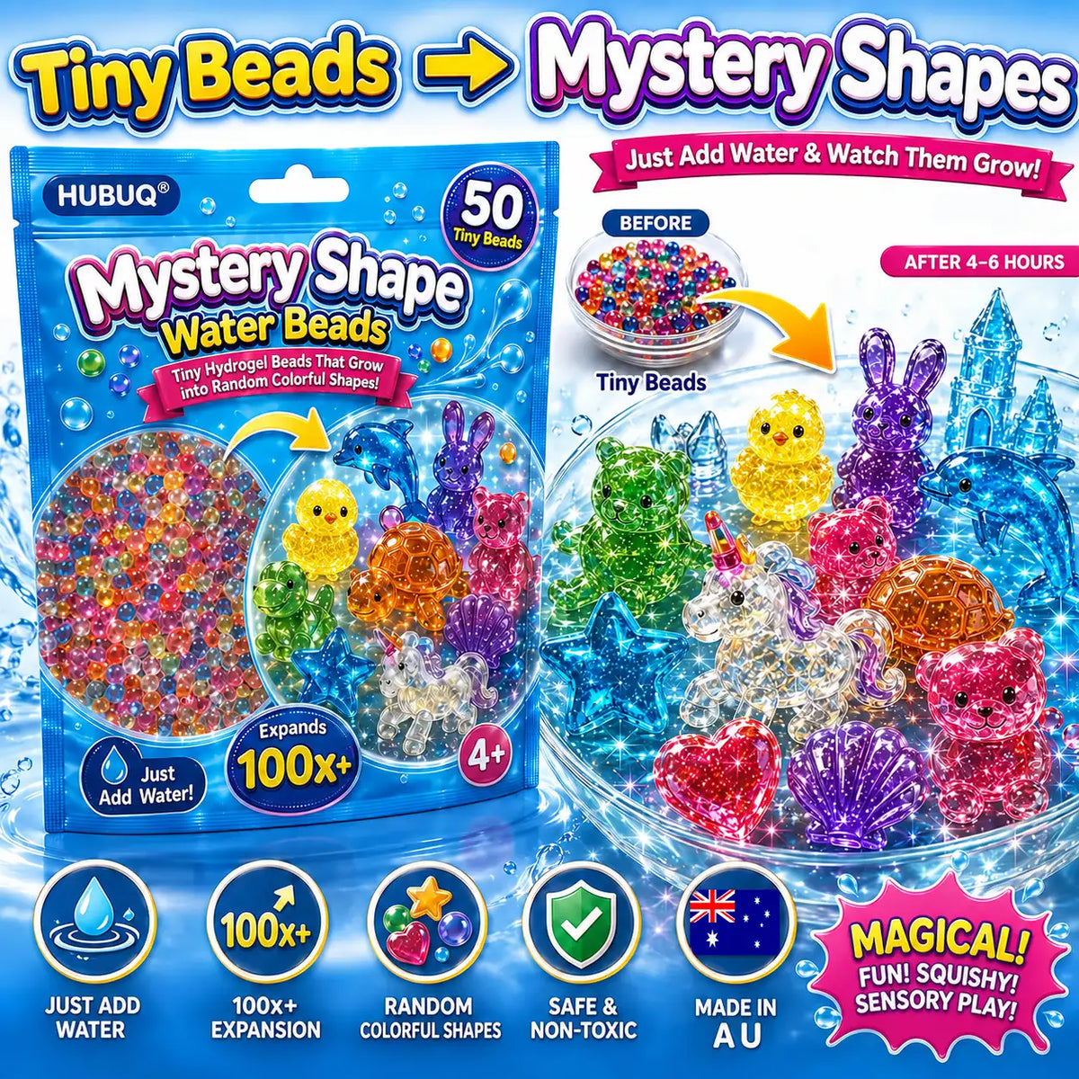 HUBUQ® Mystery Shape Water Beads